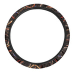 Australian Boomerang Pattern Print Car Steering Wheel Cover