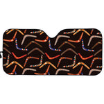 Australian Boomerang Pattern Print Car Sun Shade