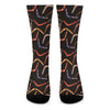 Australian Boomerang Pattern Print Crew Socks