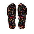 Australian Boomerang Pattern Print Flip Flops