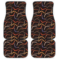 Australian Boomerang Pattern Print Front and Back Car Floor Mats