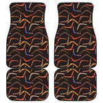 Australian Boomerang Pattern Print Front and Back Car Floor Mats