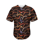 Australian Boomerang Pattern Print Men's Baseball Jersey