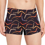 Australian Boomerang Pattern Print Men's Boxer Briefs