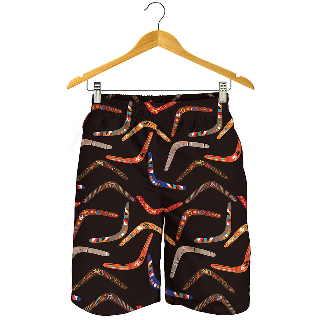 Australian Boomerang Pattern Print Men's Shorts