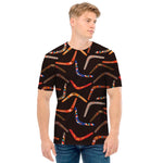 Australian Boomerang Pattern Print Men's T-Shirt