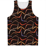 Australian Boomerang Pattern Print Men's Tank Top