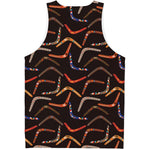 Australian Boomerang Pattern Print Men's Tank Top