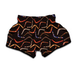 Australian Boomerang Pattern Print Muay Thai Boxing Shorts