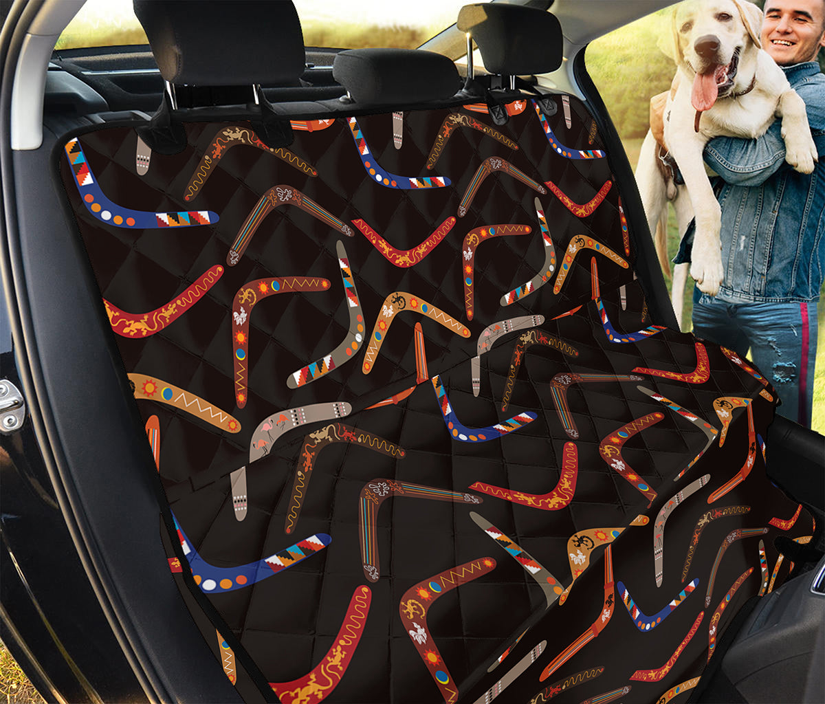 Australian Boomerang Pattern Print Pet Car Back Seat Cover