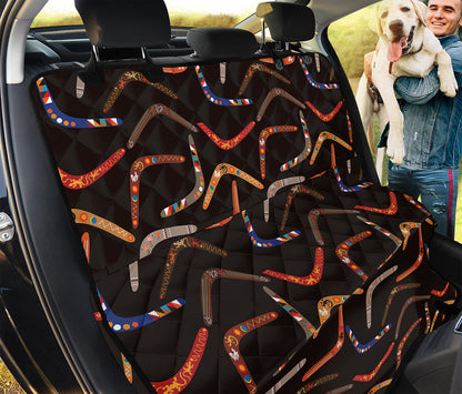 Australian Boomerang Pattern Print Pet Car Back Seat Cover