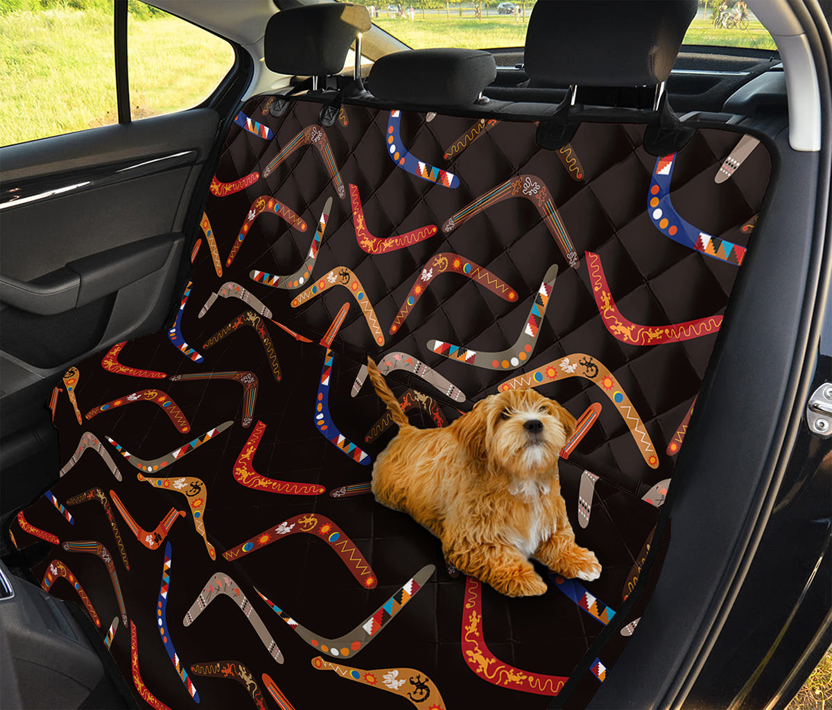 Australian Boomerang Pattern Print Pet Car Back Seat Cover