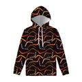 Australian Boomerang Pattern Print Pullover Hoodie