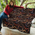 Australian Boomerang Pattern Print Quilt
