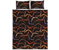 Australian Boomerang Pattern Print Quilt Bed Set