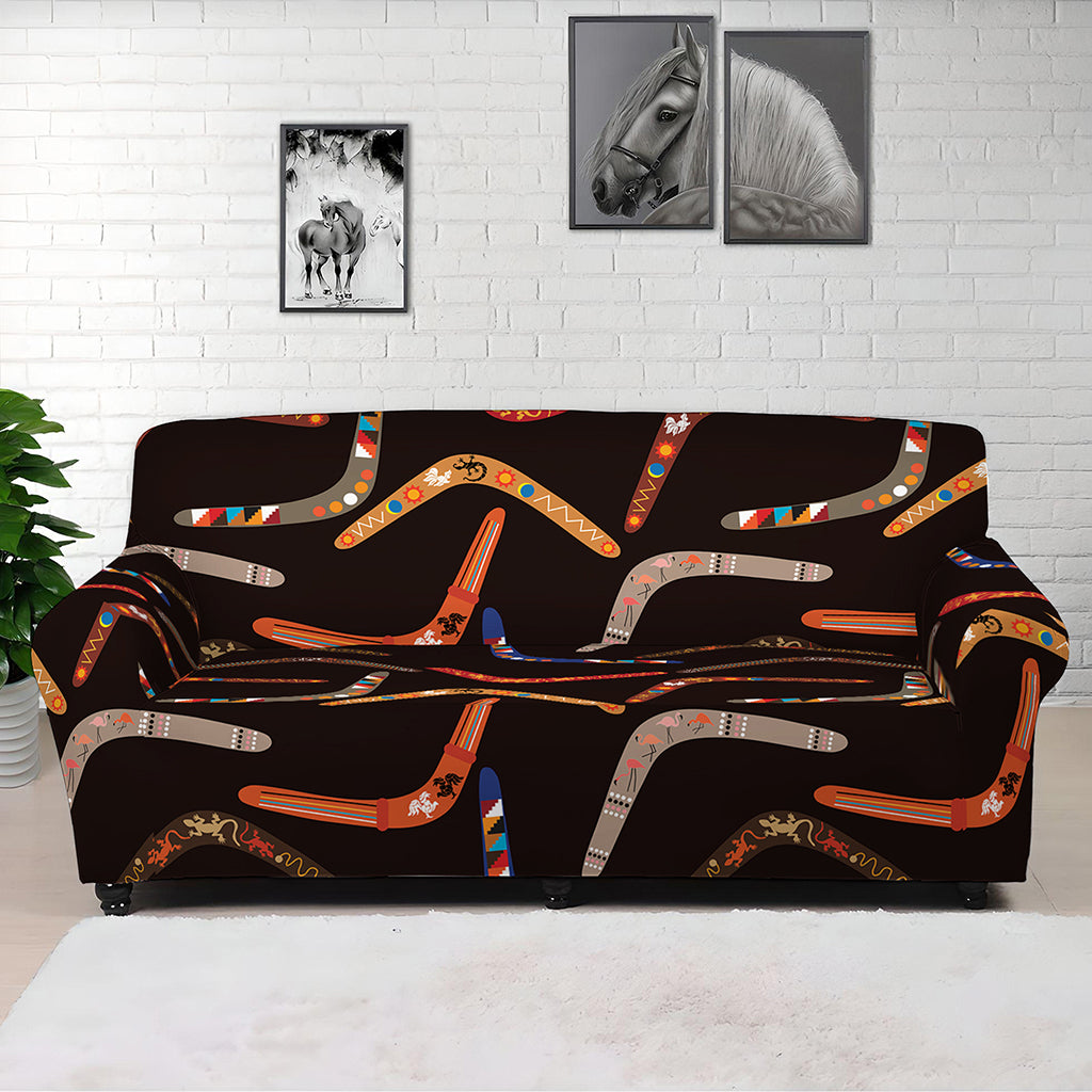 Australian Boomerang Pattern Print Sofa Cover