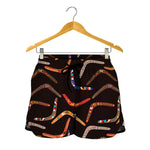 Australian Boomerang Pattern Print Women's Shorts