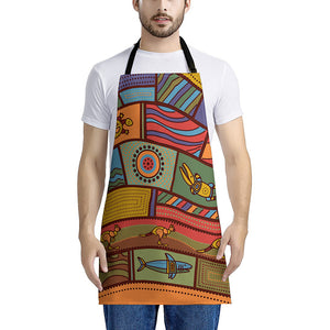 Australian Ethnic Pattern Print Apron