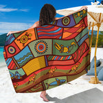 Australian Ethnic Pattern Print Beach Sarong Wrap
