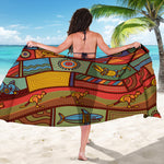 Australian Ethnic Pattern Print Beach Sarong Wrap