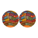 Australian Ethnic Pattern Print Car Coasters