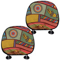 Australian Ethnic Pattern Print Car Headrest Covers
