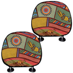 Australian Ethnic Pattern Print Car Headrest Covers