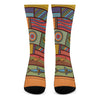 Australian Ethnic Pattern Print Crew Socks