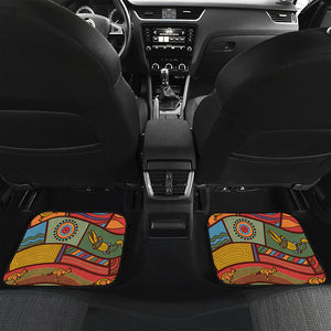 Australian Ethnic Pattern Print Front and Back Car Floor Mats