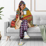 Australian Ethnic Pattern Print Hooded Blanket