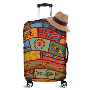 Australian Ethnic Pattern Print Luggage Cover