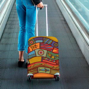 Australian Ethnic Pattern Print Luggage Cover