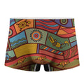 Australian Ethnic Pattern Print Men's Boxer Briefs