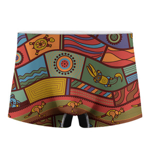 Australian Ethnic Pattern Print Men's Boxer Briefs