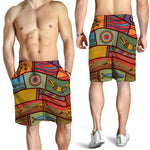 Australian Ethnic Pattern Print Men's Shorts