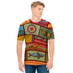 Australian Ethnic Pattern Print Men's T-Shirt