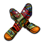 Australian Ethnic Pattern Print Muay Thai Shin Guard