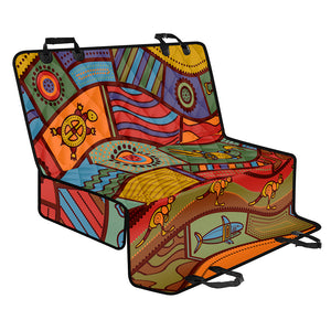 Australian Ethnic Pattern Print Pet Car Back Seat Cover