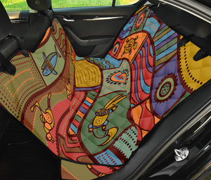 Australian Ethnic Pattern Print Pet Car Back Seat Cover