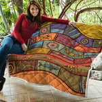 Australian Ethnic Pattern Print Quilt