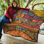 Australian Ethnic Pattern Print Quilt