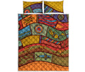 Australian Ethnic Pattern Print Quilt Bed Set