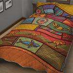 Australian Ethnic Pattern Print Quilt Bed Set