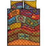 Australian Ethnic Pattern Print Quilt Bed Set
