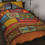 Australian Ethnic Pattern Print Quilt Bed Set