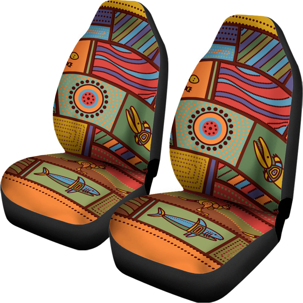 Australian Ethnic Pattern Print Universal Fit Car Seat Covers