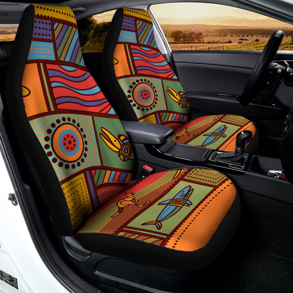 Australian Ethnic Pattern Print Universal Fit Car Seat Covers