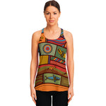 Australian Ethnic Pattern Print Women's Racerback Tank Top