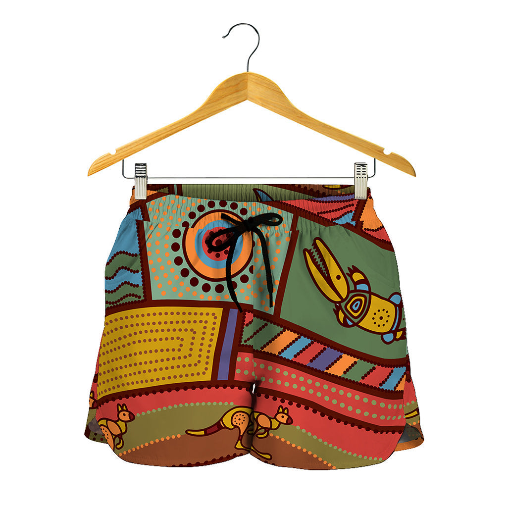 Australian Ethnic Pattern Print Women's Shorts