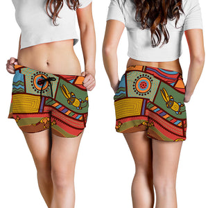 Australian Ethnic Pattern Print Women's Shorts